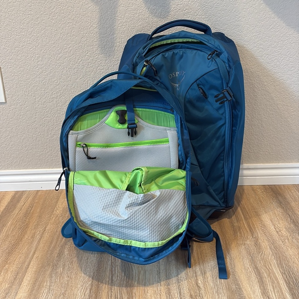Osprey Meridian 60L / 22” Blue Roller Bag Carryon - Picture 12 of 13